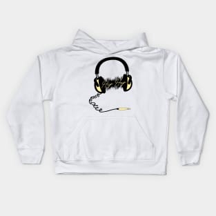 Headphone Audio Wave - Hip Hop Kids Hoodie